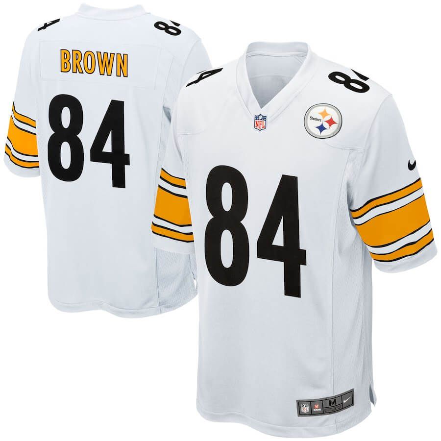 Men Pittsburgh Steelers #84 Rico Bussey Nike White Game NFL Jersey->pittsburgh steelers->NFL Jersey